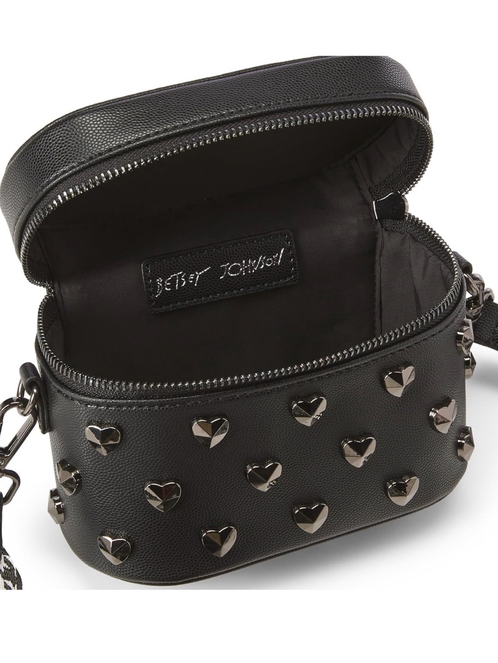 Betsey Johnson XOHALEN Vanity Case stud design & pouch crossbody bag - Picture 4 of 9